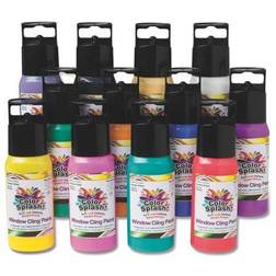 (Price/12 /Pack)Color Splash! Window Cling Paint, 2 oz