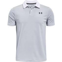 Under Armour Performance Stripe Polo Shirt - White/Steel (1361776-100)