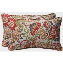 Zoe Oblong Complete Decoration Pillows Red, Green, Grey, Yellow, Orange (46.99x29.21cm)