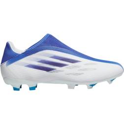 Adidas X Speedflow.3 Laceless FG - Cloud White/Legacy Indigo/Hi-Res Blue