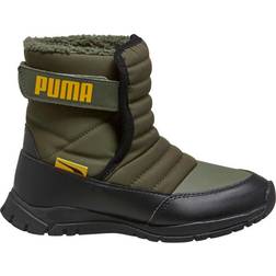 Puma Little Kid's Nieve Winter Boots - Grape Leaf/Saffron