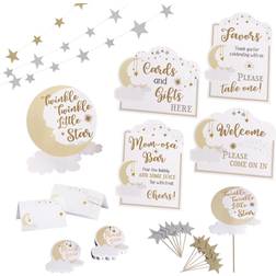 Lillian Rose Party Decorations Twinkle Twinkle Little Star Baby Shower Decor Set 56-pack