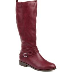 Journee Collection Ivie Medium Calf - Wine