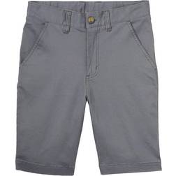 French Toast Boy's Flat Front Stretch Short - Gray