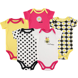 Luvable Friends Bee Bodysuits 5-pack - Yellow