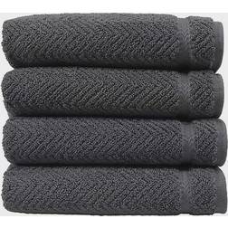 Herringbone Guest Towel Grey (76.2x40.64cm)