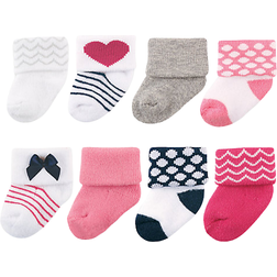 Luvable Friends Socks 8-pack - Pink