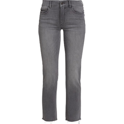 DL1961 Women Mara Mid Rise Straight Jeans - Overcast Raw