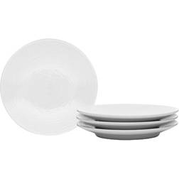 Noritake White on White Swirl Serving 4pcs