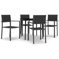 vidaXL 3099276 Patio Dining Set, 1 Table incl. 4 Chairs