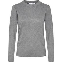 Saint Tropez Mila Pullover Sweaters - Mist Grey Melange