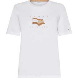 Tommy Hilfiger Flock Flag T-shirt - White