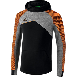 Erima Premium One 2.0 Hoody Men - Black/Gray Marl/Neon Orange