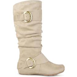 Journee Collection Jester Wide Calf - Stone