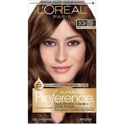 L Oréal Paris Superior Preference 5CB Medium Chestnut Brown Warmer Haircolor 1 application