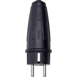 Merten 122051 Safety plug Solid rubber 250 V Black IP20