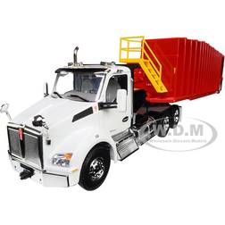 FIR10-4275 1-34 Scale Winch Truck with Viper Pinnacle Frac Tank Trailer for Kenworth T880, White & Red