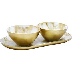 Classic Touch Marbleized Serving 3