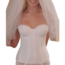 Carnival Full Coverage Lace Bustier - White