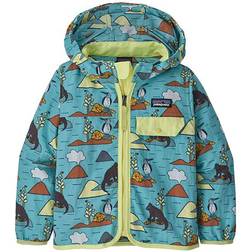 Patagonia Baby Baggies Jacket - Volcano Dazed Small/Iggy Blue