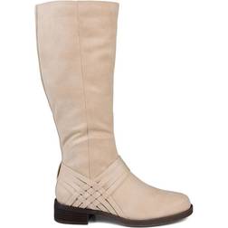 Journee Collection Meg Extra Wide Calf - Stone