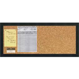 Amanti Art Mezzanotte Cork Bulletin Notice Board 32x14"