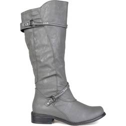 Journee Collection Harley Wide Calf - Grey