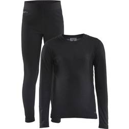 Craft Sportswear Core Warm Baselayer Set Jr - Black