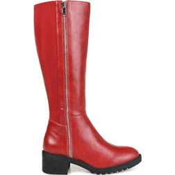 Journee Collection Morgaan Extra Wide Calf - Red