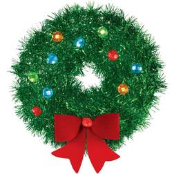 Amscan 6.5" Tinsel Wreath Christmas Decoration Michaels Multi Color 6.5"