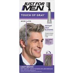 Just For Men Touch of Gray Men's Hair Color, Light Brown (Pack of 4)