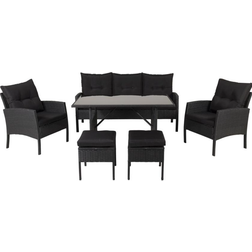 Venture Design Knock Lounge-Set, 1 Bord inkl. 2 Stolar & 1 Soffor