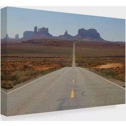 Trademark Fine Art American School Road To Monument Valley Poster 19x12"