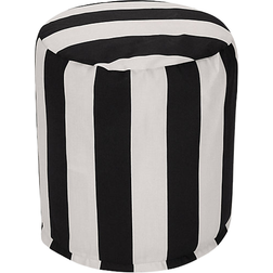 Majestic Home Goods Vertical Stripe Pouffe 17"