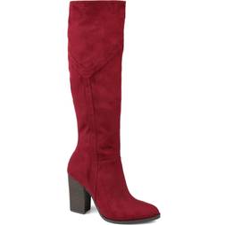 Journee Collection Kyllie Wide Calf - Burgundy