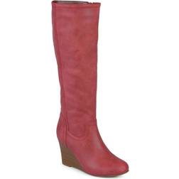 Journee Collection Langly Wide Calf - Red