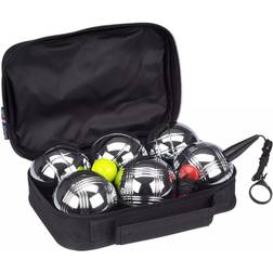 Get & Go Jeu De Boules Set "VI" 6 Balls Silver 52JV-CHR-Uni