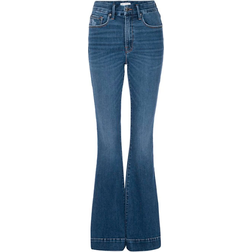 Good American Good Legs High-Rise Stretch Flare Jeans - Blue