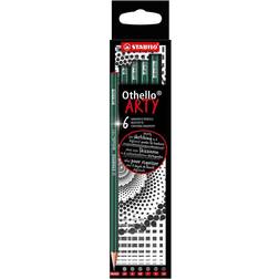 Stabilo Othello ARTY Soft Box of 6, Graphite