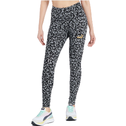 Puma Women's Winterized All Over Print Leggings - Black/Grey