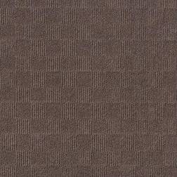 Foss Floors Crochet Carpet Tiles 15-Pack Brown 24x24"