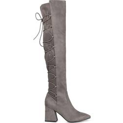 Journee Collection Valorie Medium Calf - Grey