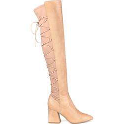 Journee Collection Valorie Medium Calf - Beige