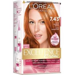 L'Oréal Paris Excellence Creme Hair Color 7.43 Copper Golden Blonde 1 pcs