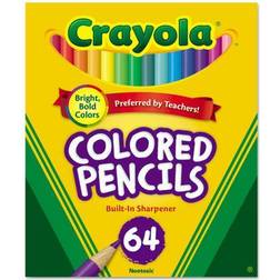 Crayola Short Colored Pencils,PK64 Assorted