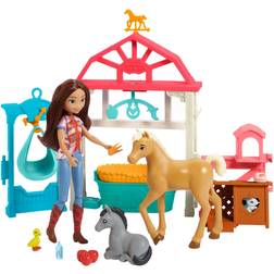 Spirit Mattel DreamWorks Untamed Lucky's Foal Nursery Playset, Multicolor One Size