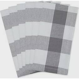 Design Imports Buffalo 6-pack Cloth Napkin Grey (50.8x50.8cm)