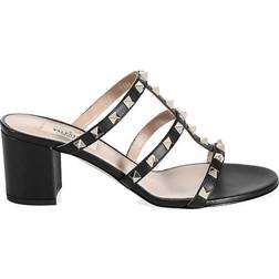 Valentino Garavani Rockstud Slide Sandal W - Black