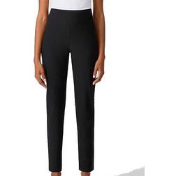 Eileen Fisher Washable Stretch Crepe High Waisted Pant - Black