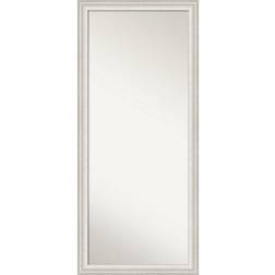 Amanti Art Trio Whitewash Framed Floor Mirror 28x64"